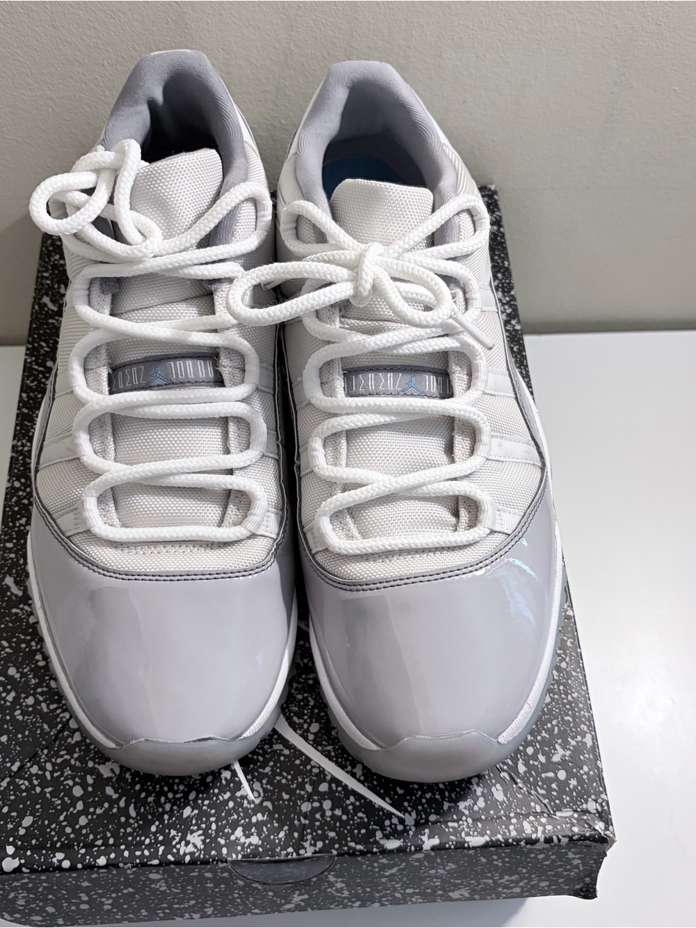 Men’s Jordan 11 Retro Low Cement Gray - Picture 4 of 6